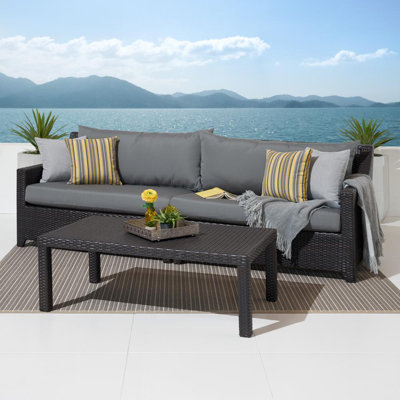 Fionnula 3-Person Patio Seating Set with Cushions