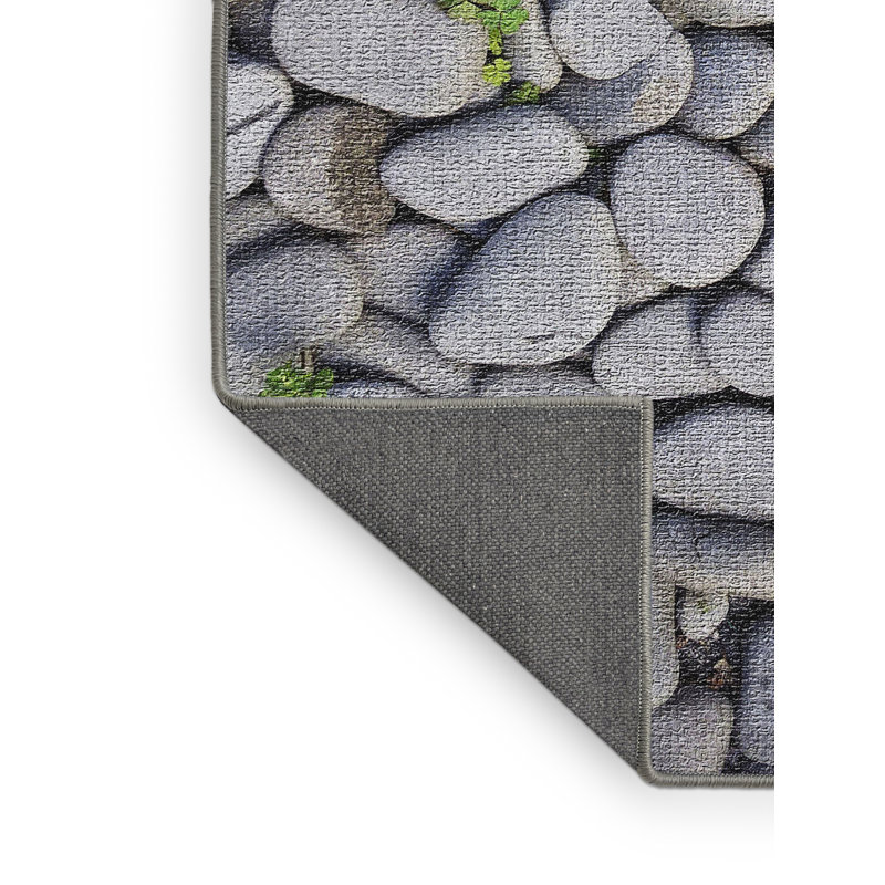 Tapis gris Stone 21, Rectangle 5 pi x 7 pi
