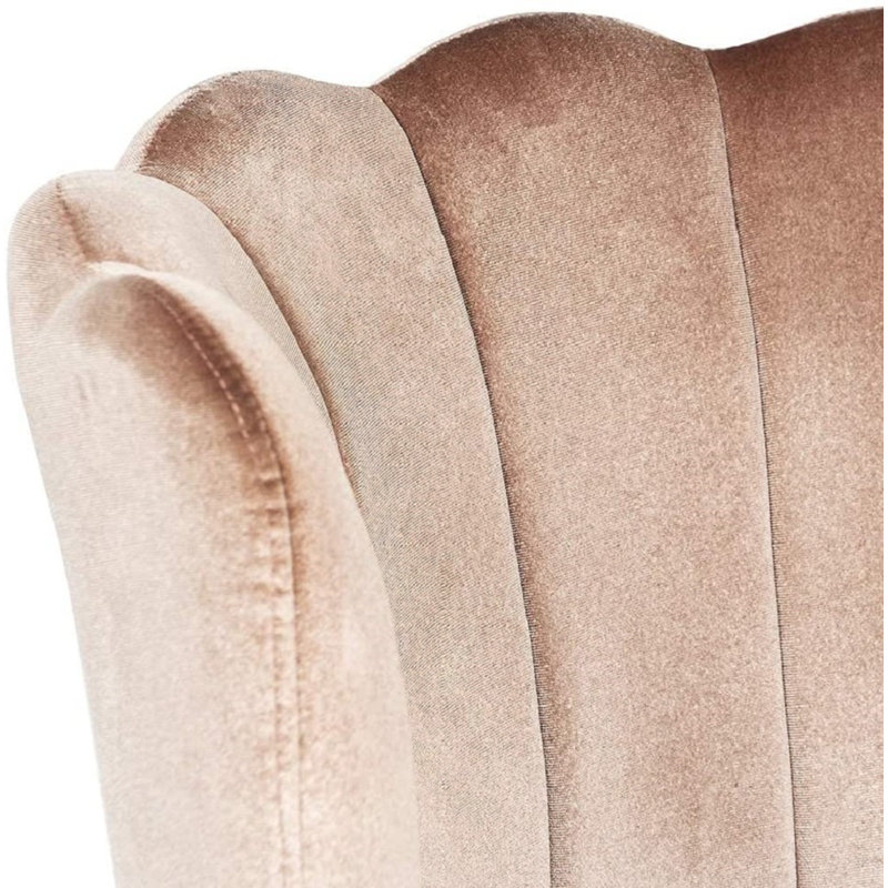 Alana Vanity Chair with 360 Degrees Swivel, Desk Seat with Adjustable Height and Wheelbase, Pink