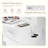 Horicon Vanity Desk with LED Lighted Mirror & Power Outlet, Makeup Table with Drawers & Cabinet