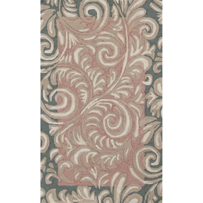 Chantilly Hand-Tufted Cut/Loop Pile Recycled Indoor Rug Paisley