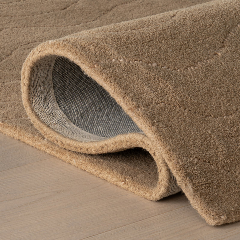 Tapis en laine Gailia, Rectangle 8 pi 6 po x 11 pi 6 po, Brun