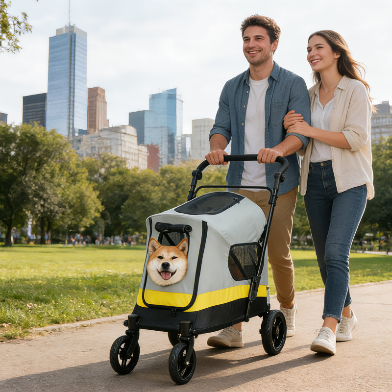 Chariot-poussette portable pliable