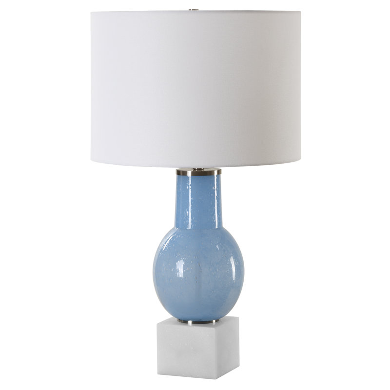 Patriquin Blue Glass Table Lamp