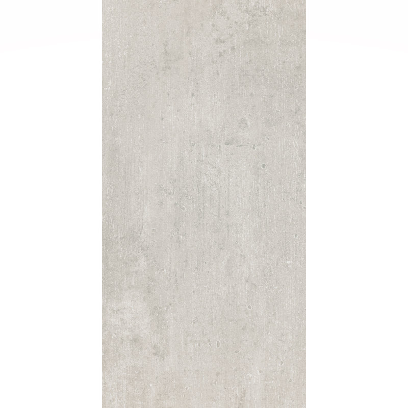 Concrete Poetry 12" X 24" Porcelain Concrete Look Tile, Verse Gray