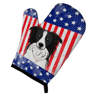 Caroline's Treasures American Flag Polyester Oven Mitt