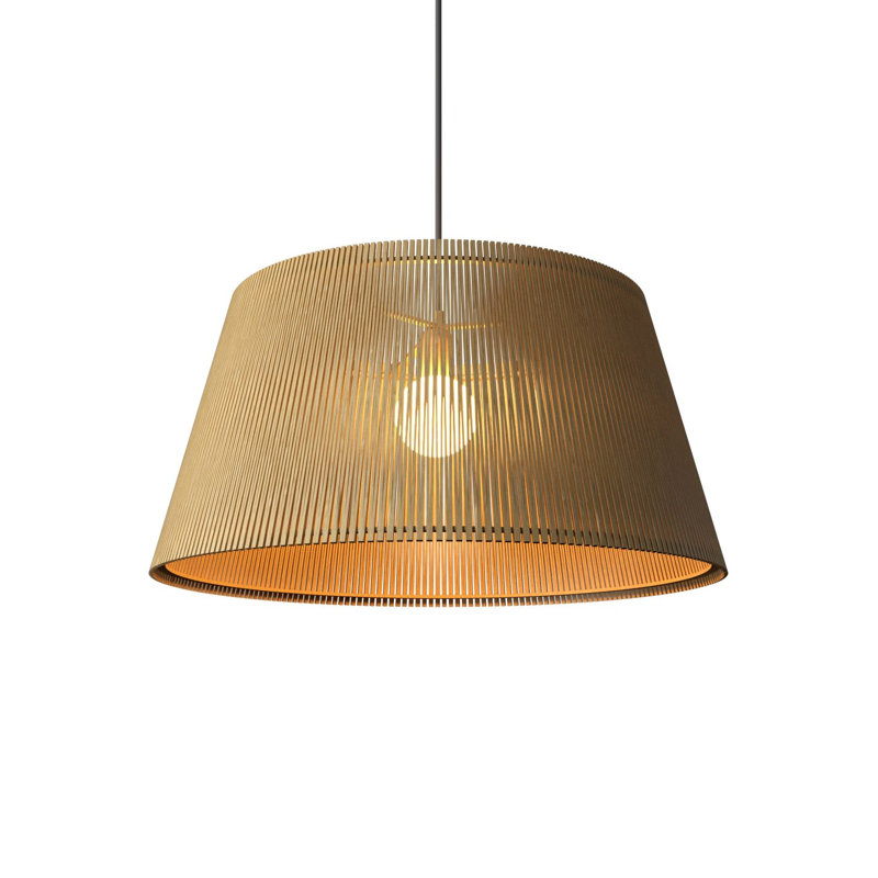 Living Hinges 1 - Light Pendant, 8.86" H x 17.72" W x 17.72" D, Sand