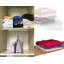 Séparateurs de tablettes transparents en acrylique pour organisation de placard