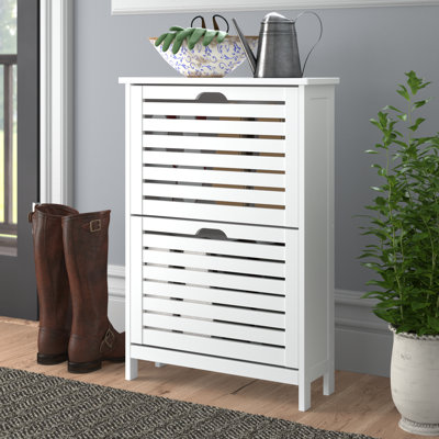 4 Pair Flip Down Shoe Storage