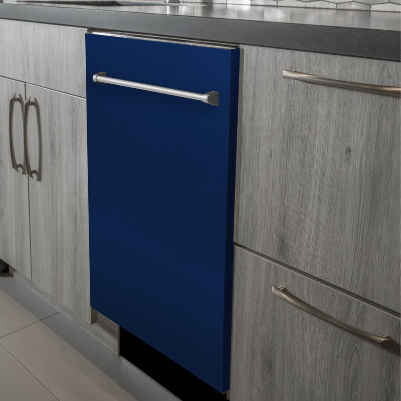 ZLINE 24 in. Fingerprint Resistant Control Dishwasher with Stainless Steel Tub and Style Handle, 52dBa