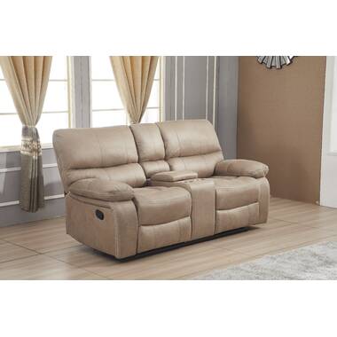 Latitude Run® Herriman 70.5 Contemporary Microfiber Push Button Power  Reclining Loveseat & Reviews