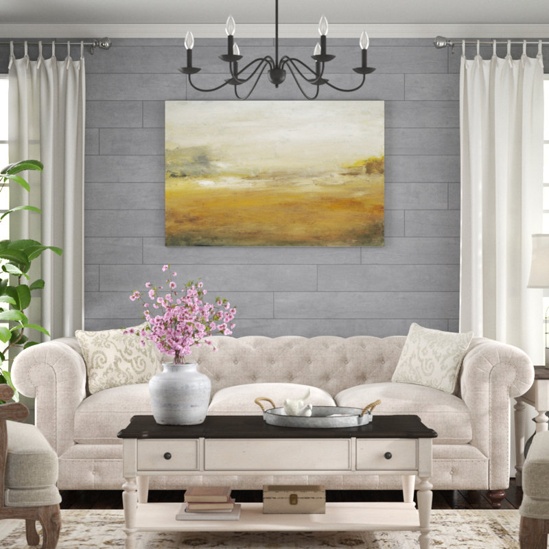 «Le long de l'île II», peinture sur toile, H 32 po x l 48 po