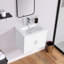 Meuble-lavabo mural flottant avec lavabo et tiroir