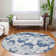 Premium Machine Washable Prisco Navy Rug