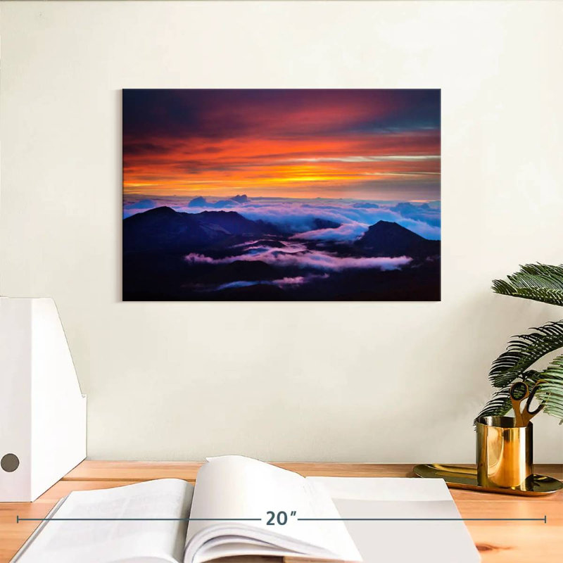 Ravi Haleakala Park Crater At Sunrise, 8" H x 12" W