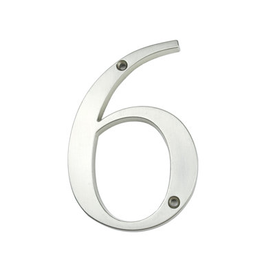 4 inch (10cm) Metal House Number, Zinc Alloy