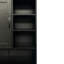 Armoire de buanderie, panier à linge inclinable, plusieurs rangements, style autoportant, étagère ouverte, panier à tablette réglable, tablettes, noir, 31,82 po de profondeur, 15,77 po de largeur, 61,4 po de hauteur, 106,03 lb