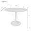 Table de salle à manger élégante à plateau rond en marbre blanc de 40 pouces avec base piédestal compacte-1983624644-1983624648-1983624650