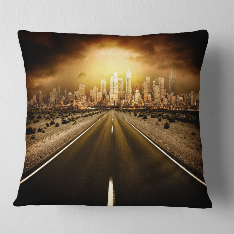 Coussin Landscape World End, 16 po x 1 po, Carré