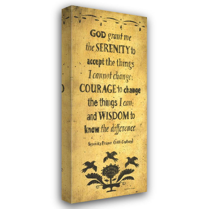 The Serenity Prayer, 24" H x 9" W