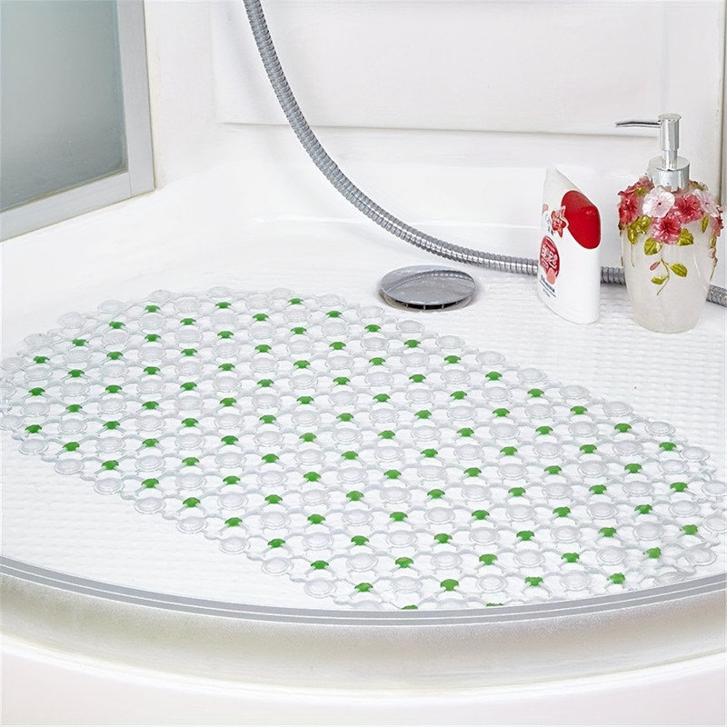 2 pièces antidérapant pour salle de bain PVC antidérapant pour salle de bain, Rouge