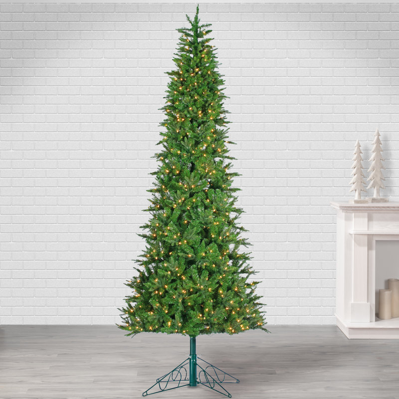 10 ft. Pre Lit Clear UL Natural Cut Salem Spruce