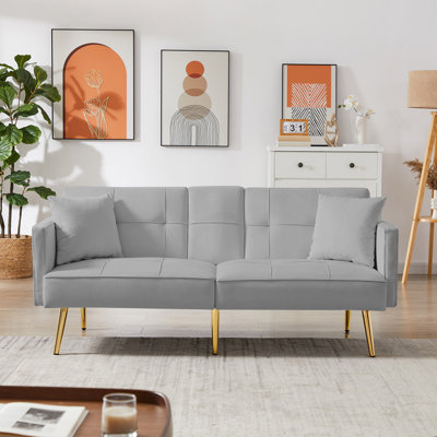 Shanan 68.84 " Velvet Sofa Bed
