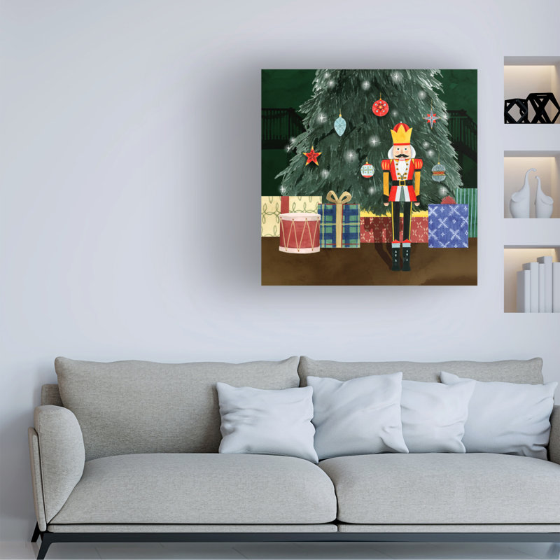«Christmas Nutcracker I On Canvas» par Grace Popp, reproduction, H 14 po x l 14 po x P 2 po