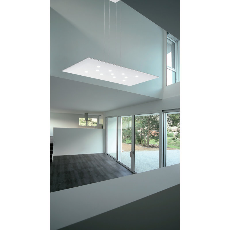Pop 11 - Light Unique / Statement Rectangle / Square Chandelier, White
