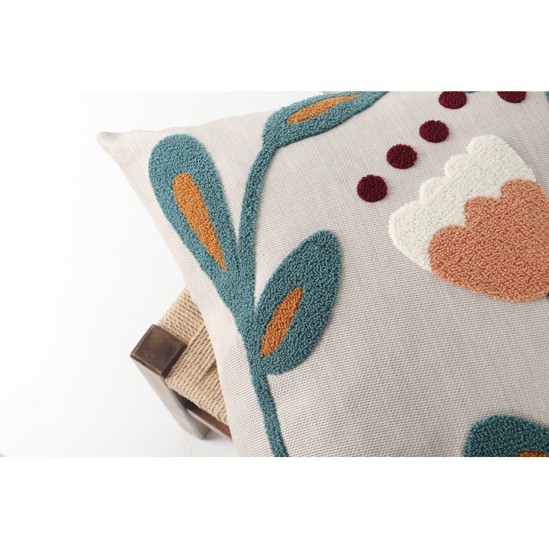 Premium Decorative Cushion, 17.0 x 17.0 inches, 100% Linen Cover with Silicone Filling | Soft and Comfortable | Perfect for Living Room, Bedroom, or Office Decor | Stylish and Versatile Home Accessory