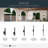 16" Black LED Outdoor Wall Light-589848774