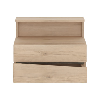 Egger 2 Drawer Bedside Table