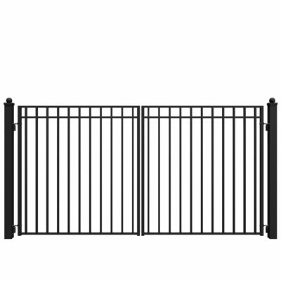Steel Dual Swing Driveway Gate - MADRID Style