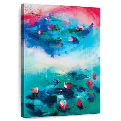 Étang à fleurs Avery abstrait