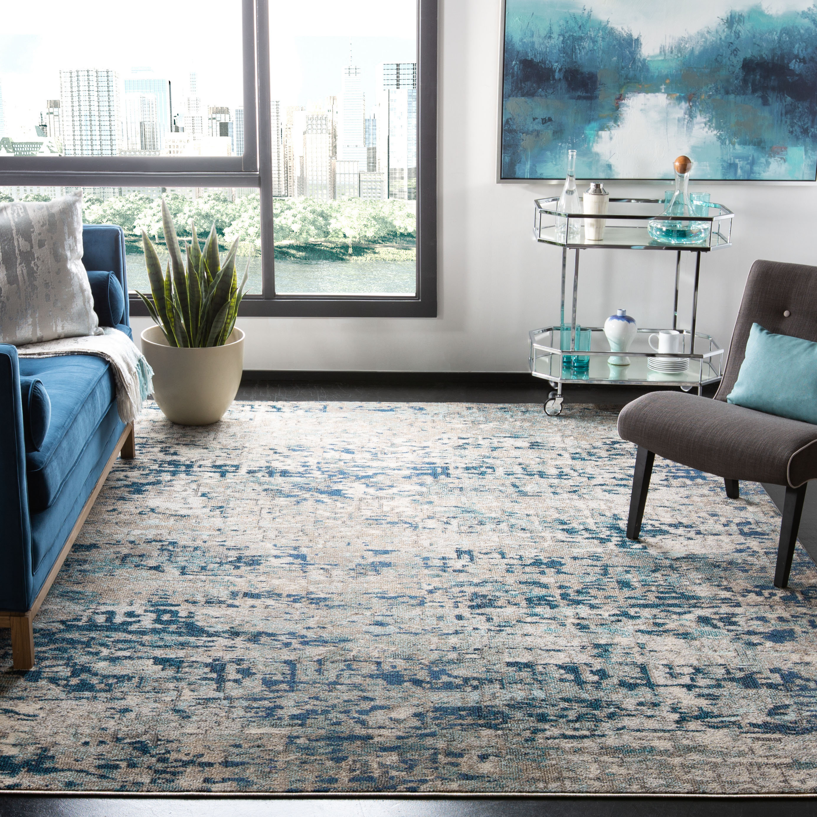 Langley Street Felty Abstract Rug & Reviews Wayfair