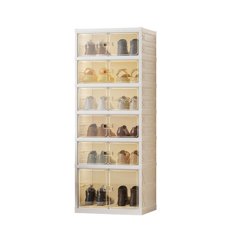 18 Pair Stackable Shoe Storage Box