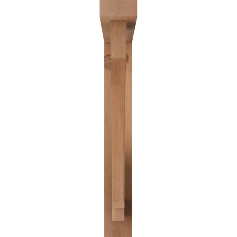 Imperial Block Bracket w/ Offset Brace, 26 x 26, 3 1/2"W Western Red Cedar (Smooth)