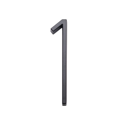 Floating House Number 5", No. 1, Flat Black