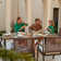 Arthetta 7 Piece Outdoor Dining Table Set with 6 Rattan Wicker Chairs with Cushions