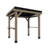 Aspen 8 Ft. W X 6 Ft. D Solid Cedar Wood Grill Gazebo With Two Side Wooden Holder