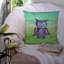 Coussin décoratif intérieur/extérieur aquarelle hibou-1736506895