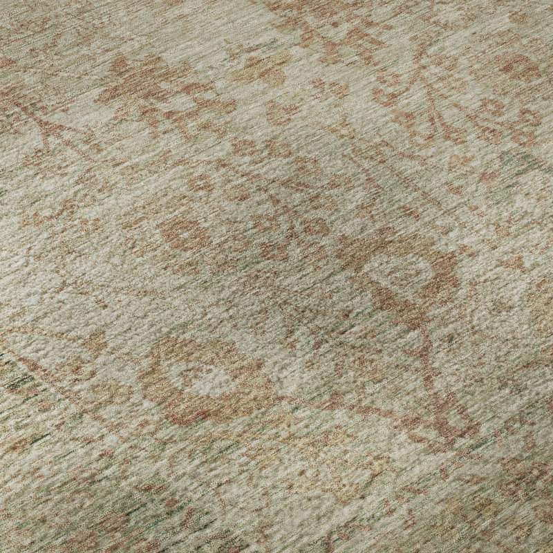 Premium Machine Washable Wayne AMF1106 Global Rug, Rectangle 3' x 5'