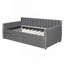 Lit de jour rembourré de style moderne avec lits simples, lit de repos simple-704746076