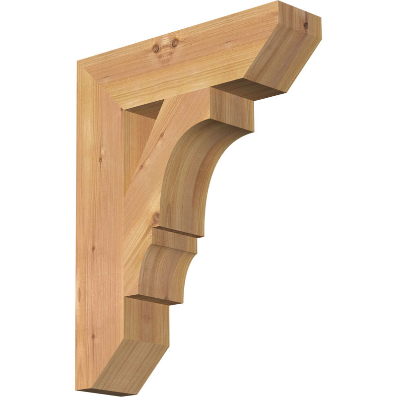 Support latté l 3 3 po x P 14 po x H 18 po, cèdre rouge de l'Ouest, H 18 po x l 3,5 po x P 14 po, Western Red Cedar, Lisse