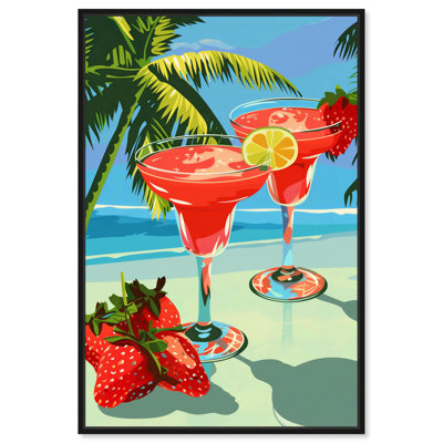 Toile fraise Daiquri Breeze par Art Remedy