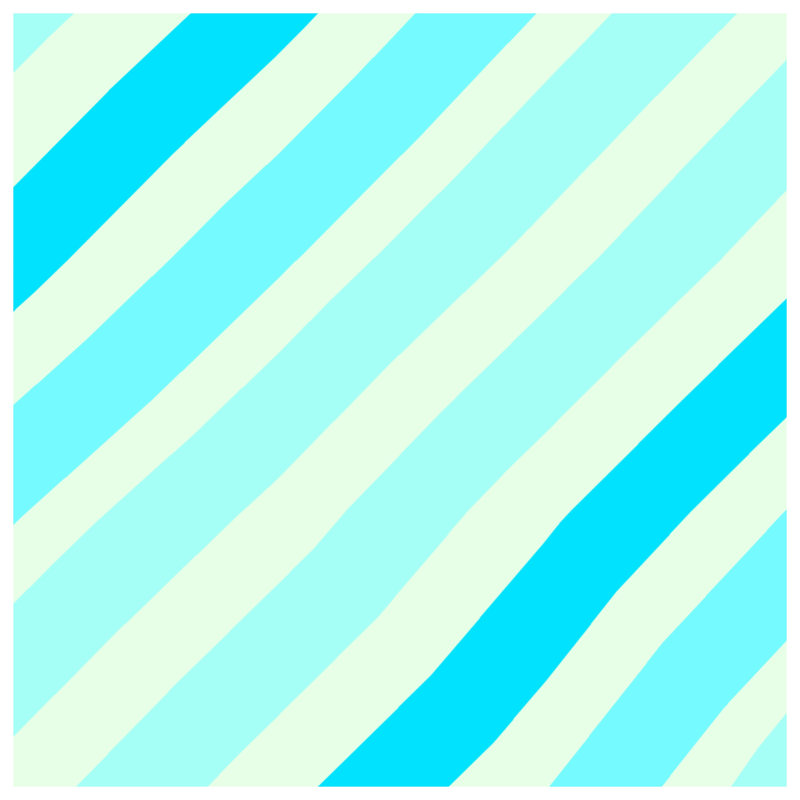 Toile de galerie diagonale à rayures bleues en plusieurs tailles, 32 x 32 inches