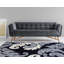 Tapis floral noir / gris-16339828