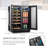 24" 18 Bottle and 55 Can Dual Zone Freestanding/Built-In Wine and Beverage Refrigerator