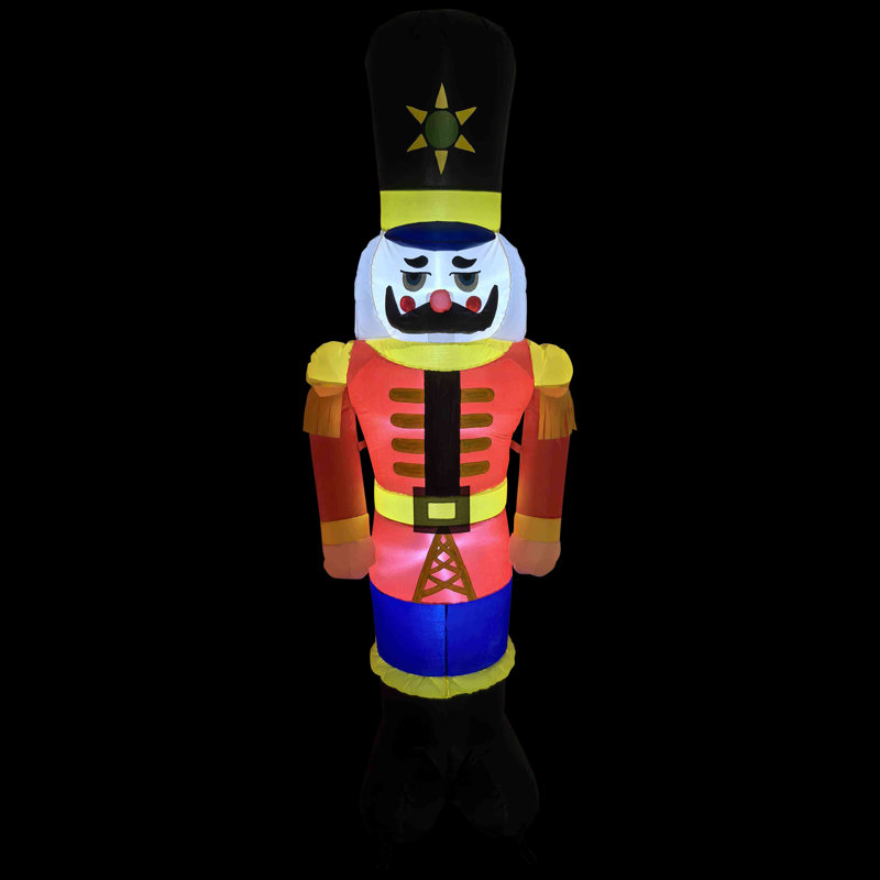 Lighted Inflatable Nutcracker Soldier Outdoor Christmas Decoration - 6.25'