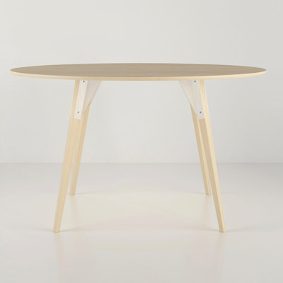 Clarke Oval Metal Base Dining Table